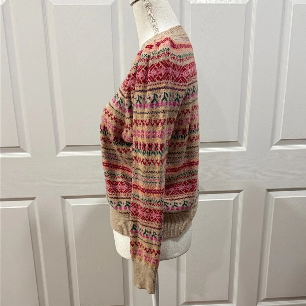 J. Crew Women's Vibrant Patterned Sweater - Picture 3 of 9